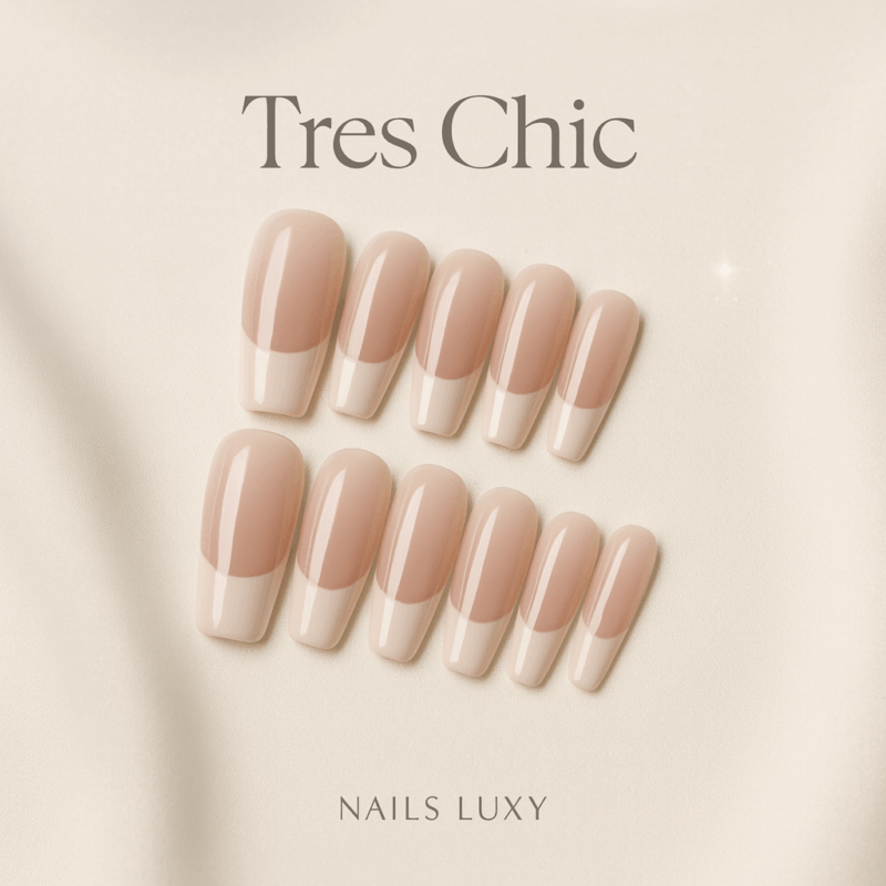 10pcs ✨ Éclat Argenté – Silver Cat Eye Press-On Nails | Handmade Short Coffin French Blush Glossy Reusable Nail Set ✨