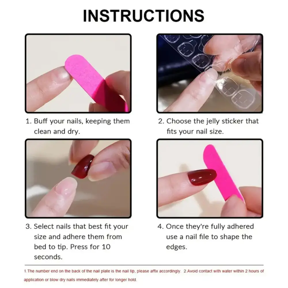 10 pcs🔥 French Tip Neon Sunset – 48pcs Press-On Set Uñas Postizas | Rosa & Naranja Degradado con Decoración 3D 🌅💖 - Image 6