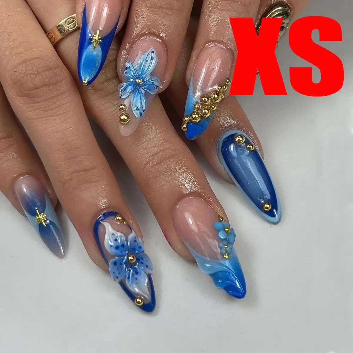10PCS ✨ Rosé Allure – Luxury Stiletto Press-On Nails | Handmade Pink Floral 3D Embellished Long Reusable Acrylic Tips ✨ - Image 10