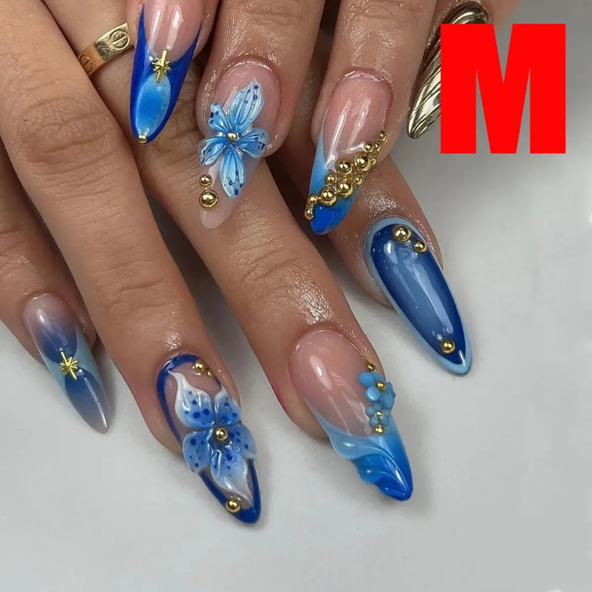 10PCS ✨ Rosé Allure – Luxury Stiletto Press-On Nails | Handmade Pink Floral 3D Embellished Long Reusable Acrylic Tips ✨ - Image 8